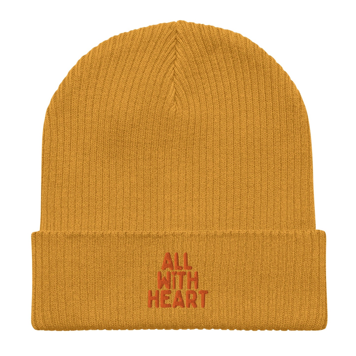 All With Heart Organic Ribbed Beanie - All With Heart
