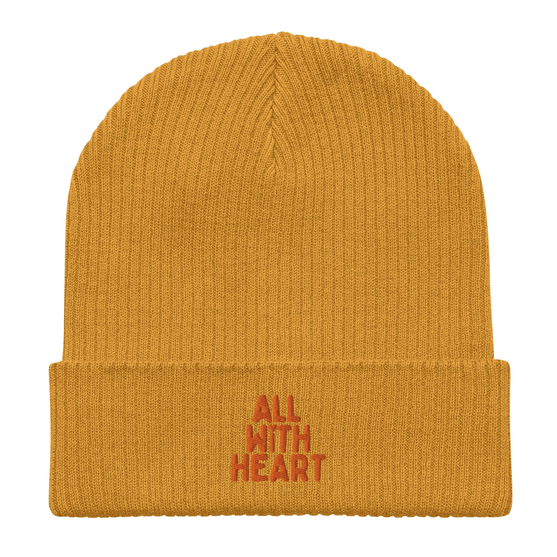 All With Heart Organic Ribbed Beanie - All With Heart