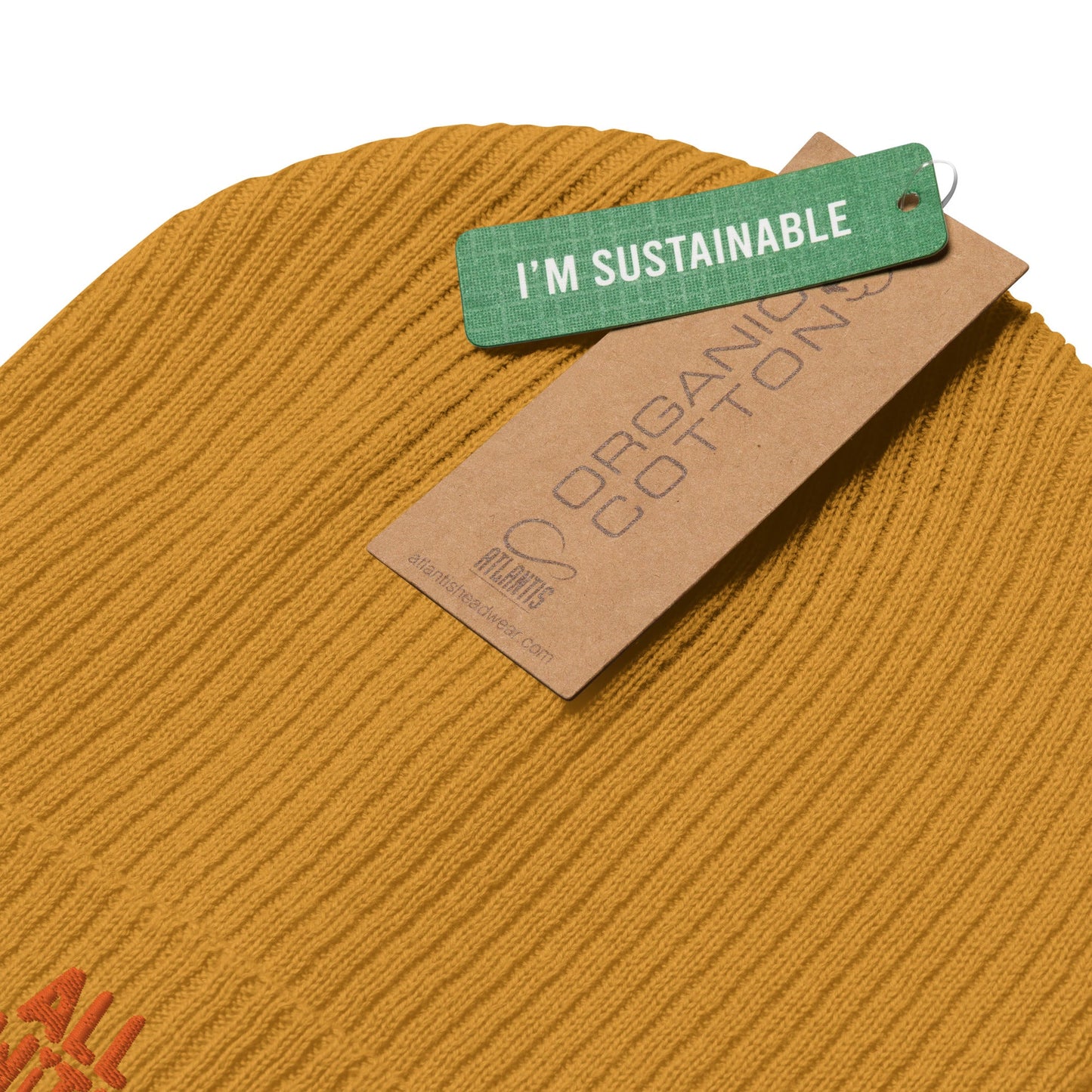 All With Heart Organic Ribbed Beanie - All With Heart