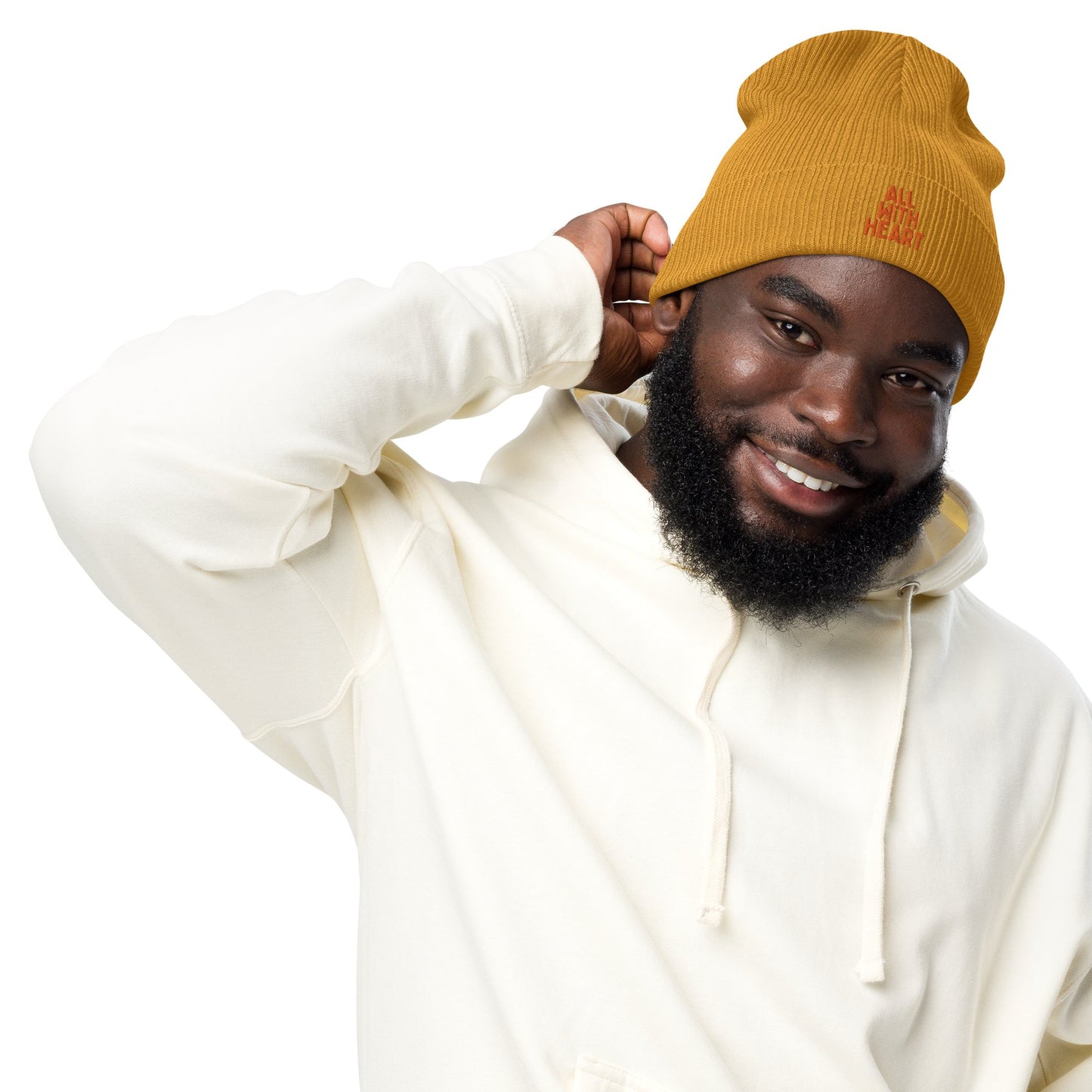 All With Heart Organic Ribbed Beanie - All With Heart