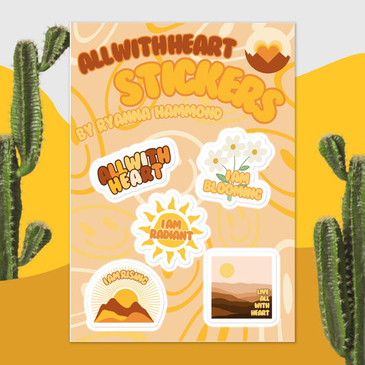 All With Heart Sticker Pack - All With Heart