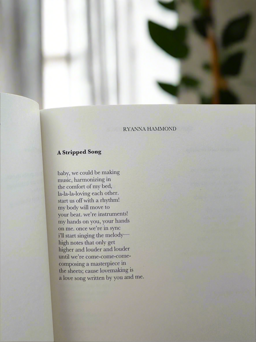 A poem titled A Stripped Song from Skinny Dipping with Patience.