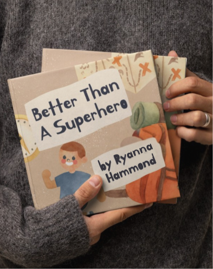 A children’s book cover titled Better Than a Superhero about curiosity and confidence.