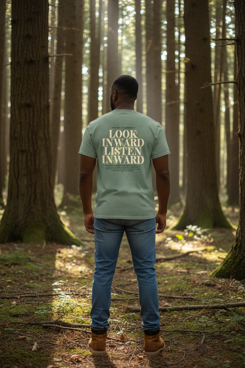 Growing With Intention Oversized Cotton Tee