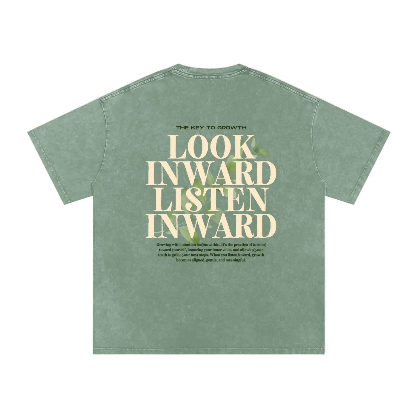 Growing With Intention Oversized Cotton Tee